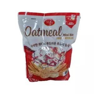 리키 오트밀 미니바이트 귀리 곡물 대용량 과자 1Kg (400개입)