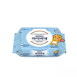크리넥스 마이비데 클린케어 카카오프렌즈 캡형 40매, 9팩