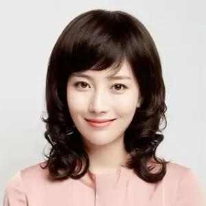 중년 여성가발 웨이브 엄마 전체 가발 풍성한