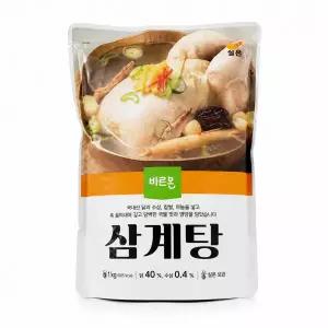 바르온 삼계탕 1kg 4팩 국내산 닭 실온 보양식 간편식