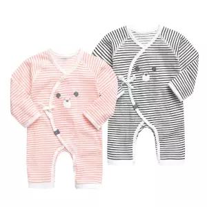 [그린베베] 국내원단 영유아 여름용 퓨어곰 쟈가드 배냇우주복_태열 아기옷 수트 롬퍼 신생아 실내복 외출복 백일 돌복 KC인증