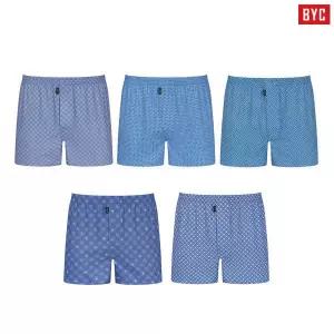 BYC BYC 남성 순면 데일리 트렁크팬티 (5매입) 6015 박서 사각 남자팬티