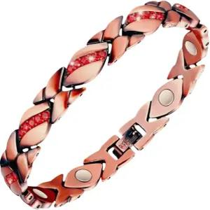 SCVIYRUN - 여성용 마그네틱 구리 팔찌 99.99 순수 유효 및 어머니를 위한 쉬운 2가지 링크