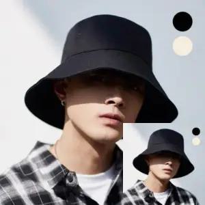 [르에센]버킷햇 남성 빅사이즈 챙9cm 남자벙거지 챙모자