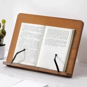 거치 바른자세 원목 5단 (브라운) 책 북스탠드 독서대(39cm) 대나무