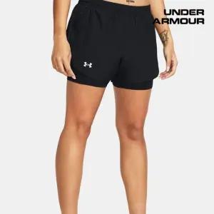 언더아머 UNDER ARMOUR 여성 UA 플라이-바이 투인원 쇼츠 1382440-001