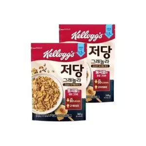 [켈로그] 저당 그래놀라 360g 2개