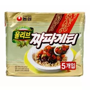 [농심] 올리브짜파게티(멀티팩) 140g X 5 X 8묶음 (40개입)