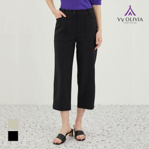 비비올리비아 [VVOLIVIA] 단추포인트 베기변형 팬츠_VVCDL4M3351
