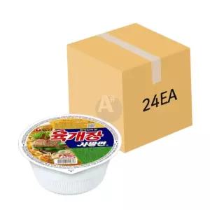 식사대용라면 농심 육개장 사발면 탕비실 컵라면 86g 24EA 1BOX