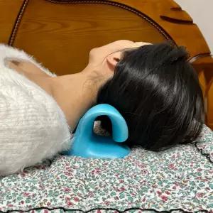 일자목 스트레칭 넥스트레쳐 블루 경추베개