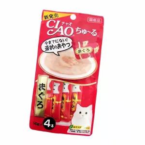 고양이 참치 스틱 14g 4개입 애묘 간식 수조 속성 바 생선 스낵 급여 제품 물고기
