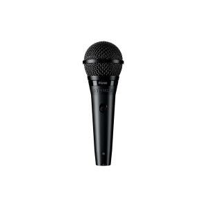 슈어 PGA58 다이내믹 마이크 - 카디오이드 픽업 패턴이 있는 보컬용 핸드헬드 마이크, 개별 온/오프 스위치, 스탠드 어댑터 및 지퍼 파우치, 케이블 없음(PGA58-LC)