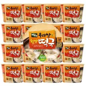 백제 우리쌀 햅쌀 컵 떡국 163g x16개