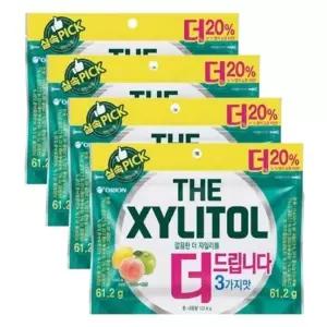 오리온 더 자일리톨 껌 리필 122g x 4개