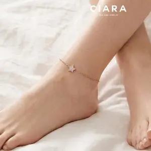 [씨아라]CIARA 14K Grosseto 빅 스파클 스타 발찌(GoldPlated)