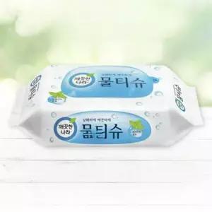 물티슈 휴대용 깨끗한나라 10팩