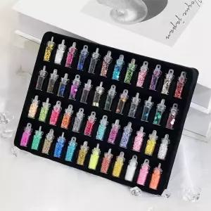 고품질 네일 아트 반짝이 글리터 파우더 48종 세트 DD-11796 (WA32415)