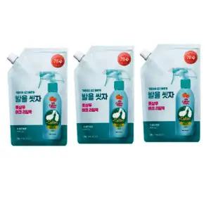 온더바디 코튼풋 발을씻자 풋샴푸 리필 500ml 자몽 3개