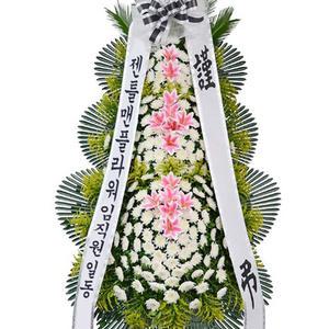 [젠틀맨플라워] 3단 근조화환 일반형 [pb-0416] [장례식화환/경조/부고/추모/애도]