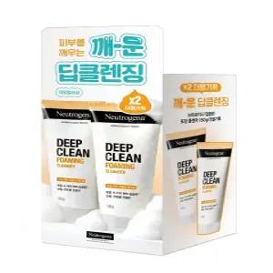 [더블기획/산뜻개운] 뉴트로지나 딥클린 포밍 클렌저 150g 더블기획