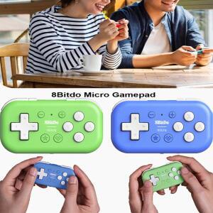 새로운 8Bitdo 마이크로 게임 패드 Bluetooth 호환 포켓 컨트롤러는 2D 설계되었습니다. OS/Android/PC용