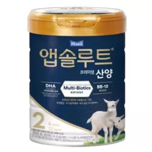 앱솔루트 플래티넘 산양 분유 2단계(6~12개월) 750g 1캔