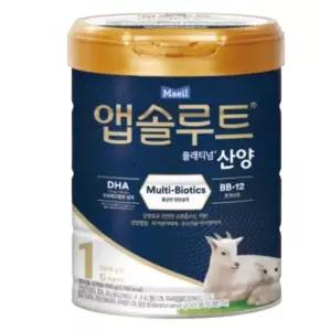 앱솔루트 플래티넘 산양 분유 1단계(0~6개월) 750g 1캔