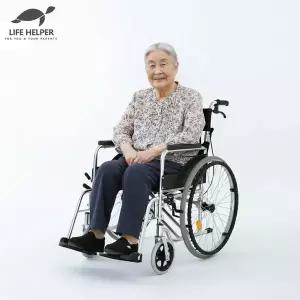 [라이프헬퍼]A1 휠체어 알루미늄 접이식 수동 경량 가정용 병원 휴대용 수납편리 대여 아님