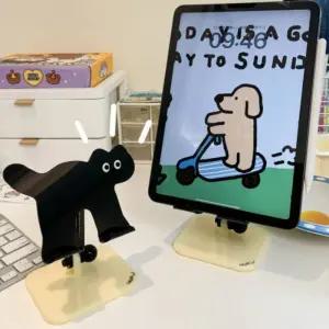 아크릴 고양이 핸드폰 거치대 아이패드 받침대 꽂이 홀더