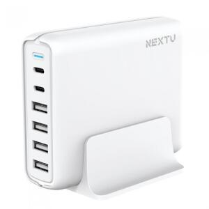 -이지넷유비쿼터스 퀄컴 퀵차지3.0 2A 60W 6포트 멀티충전기 NEXT-QC602-