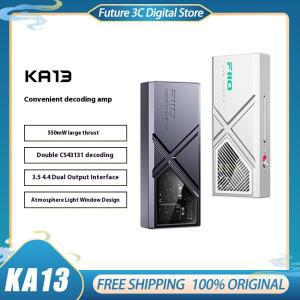 FiiO KA13 데스크탑 모드 헤드폰 앰프 미니 USB DAC AMP 휴대용 550mW 고출력 듀얼 CS43131 맞춤형