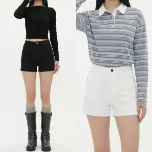 [하프클럽/옷자락]여자 데일리룩 편안한 하이웨이스트 숏팬츠 바지 쇼츠