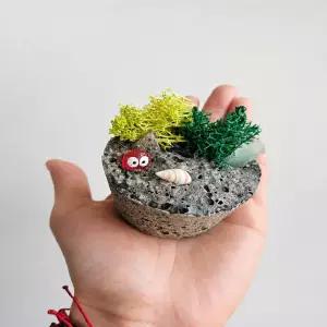 손바닥 위 작은섬 만들기 DIY키트 발포세라믹 씨글라스 공예체험