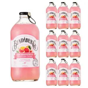분다버그 핑크 그레이프푸르트 탄산음료, 375ml, 10개