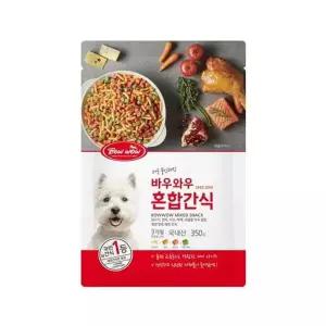 [하프클럽/셀럽하우스]애견간식 바우와우 혼합간식 1팩 350g