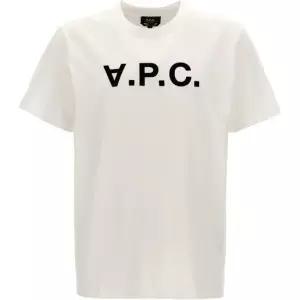 A.P.C 패션퍼스트위크남성 VPC 로고 블랑다크네이비 반팔티 COHBM M26384 TAE