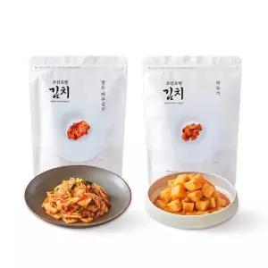 [신세계푸드](온라인) 조선호텔 썰은 배추김치 1kg+깍두기 1kg