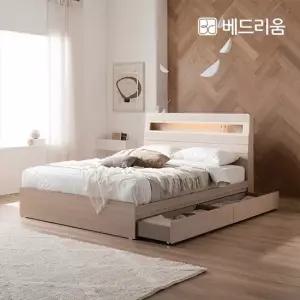 베드리움 [베드리움]NEW 스마트메이트 편백 LED 수납침대 Q)-NEW 코지슬립 유로탑