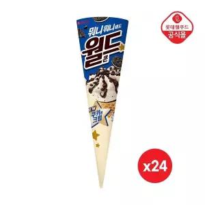 [신세계라이브쇼핑]월드콘 쿠앤크 160ml x 24개