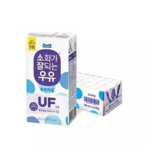 매일 소화가 잘되는 멸균우유 190ml 24개
