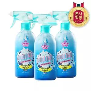 온더바디 코튼풋 발을씻자 풋샴푸 385ml 쿨링 3개