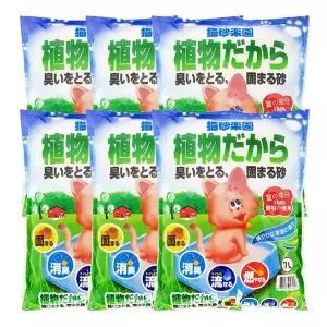 [하프클럽/셀럽하우스]고양이 포비 콩모래 7L 6P 반려묘 응고형 화장실 샌드