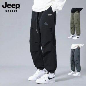JEEP 지프 봄 여름 남성 작업복바지 등산복 아웃도어 전술 카고 빅사이즈