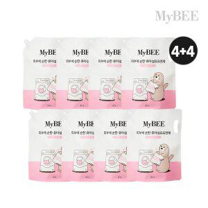 초핫딜 마이비 피부에순한 유아유연제 스위트터치향 2100ml 8팩