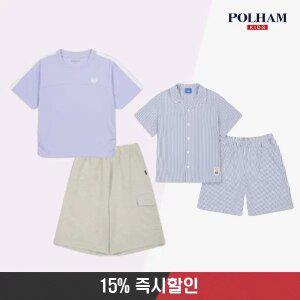 [15%쿠폰] 본사공식 폴햄키즈 BEST 아이템 72종 특가! 반팔티/반바지/상하세트 외~
