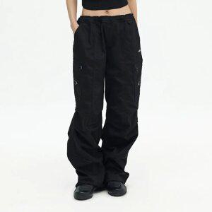 [오프닝프로젝트] 공용 Drawstring Cargo Pant - Black (OP256UPT01BK-W)