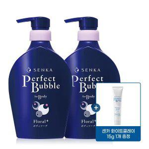 센카 퍼펙트 버블 포 바디 플로럴 플러스 500ml 2개 + 화이트클레이 15g