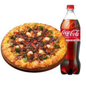 피자헛 블랙 BBQ 스테이크 뇨끼 체다골드 엣지 L+콜라 1.25L