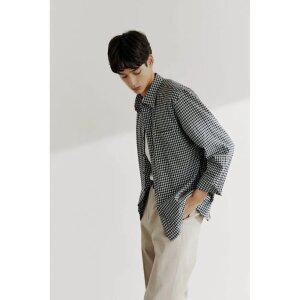 [갤럭시 라이프스타일] [三無衣服] 커뮤터 체크 셔츠  네이비 (GC5864S06R)